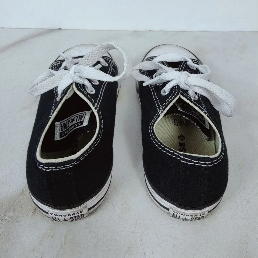 Converse Baby Toddler Chuck Taylor All Star Black Canvas Low Top Sneakers, 10